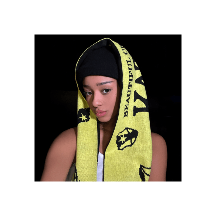 Slogan Muffler (YELLOW/BLACK)