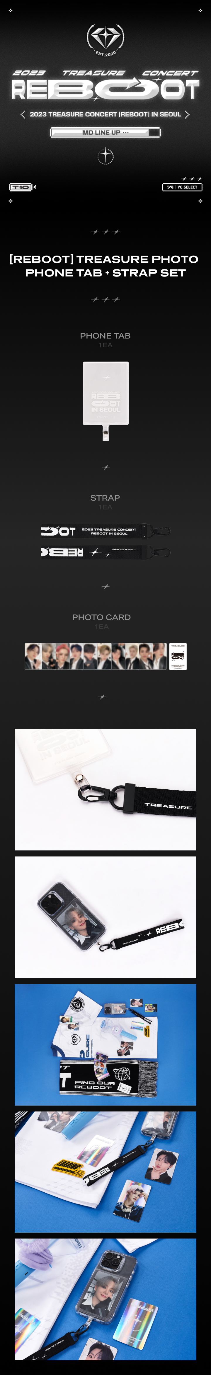 [REBOOT] TREASURE PHOTO PHONE TAB + STRAP SET 0 detail