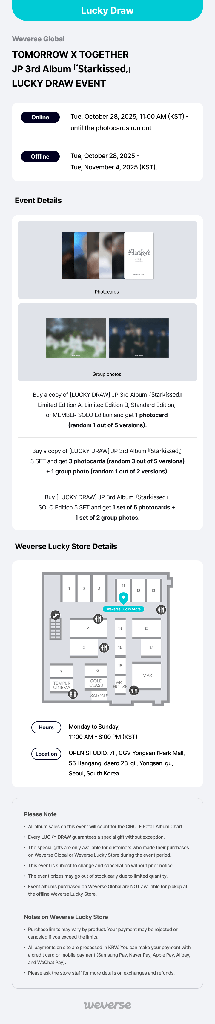 [LUCKYDRAW] JP 3rd Album『Starkissed』Standard Edition 0 detail