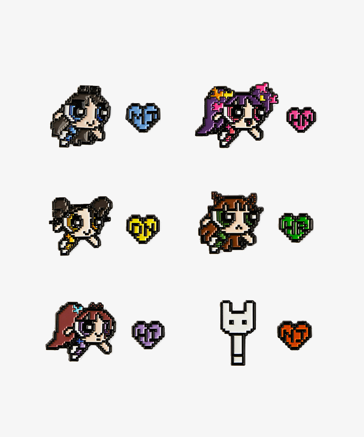 NewJeans | THE POWERPUFF GIRLS x NJ METAL PIN BADGE