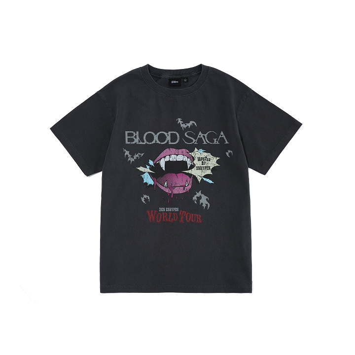 [BLOOD SAGA]S/S T-SHIRT(Charcoal)