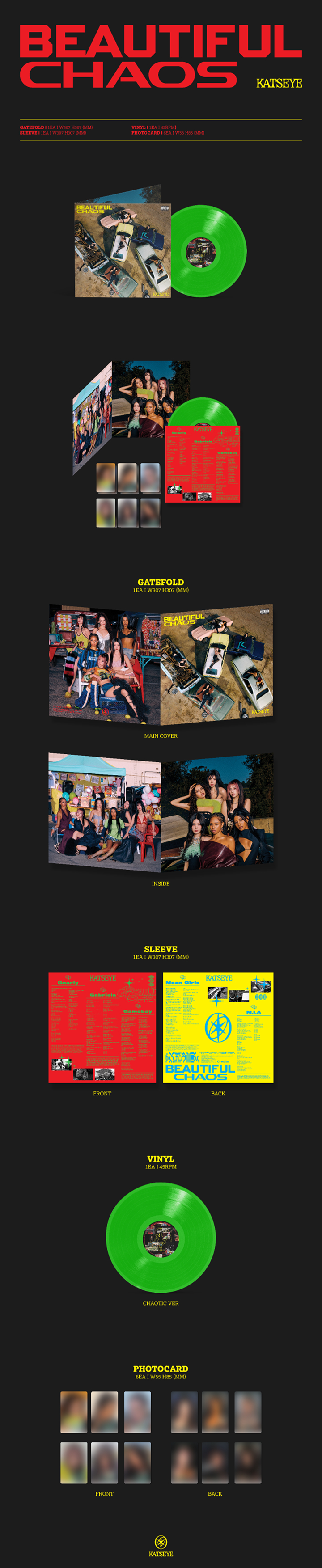 KATSEYE | KATSEYE - BEAUTIFUL CHAOS - Vinyl