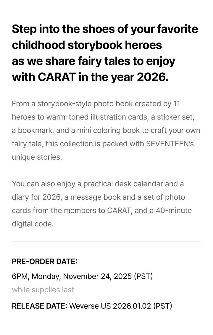 SEVENTEEN 2026 SEASON'S GREETINGS 2 detail