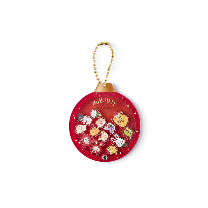 Acrylic Shaker Keyring Red