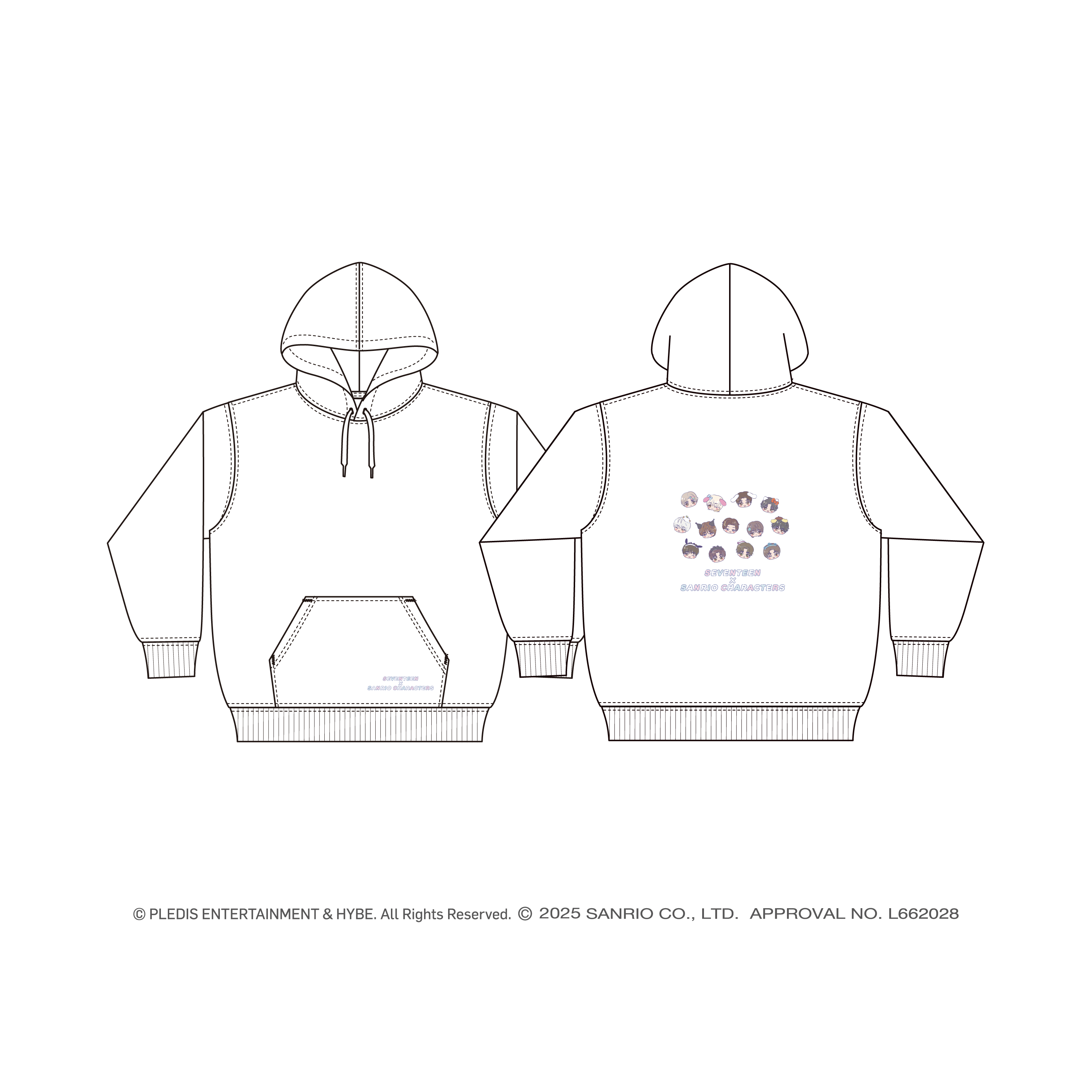 [SEVENTEEN x SANRIO CHARACTERS]パーカー