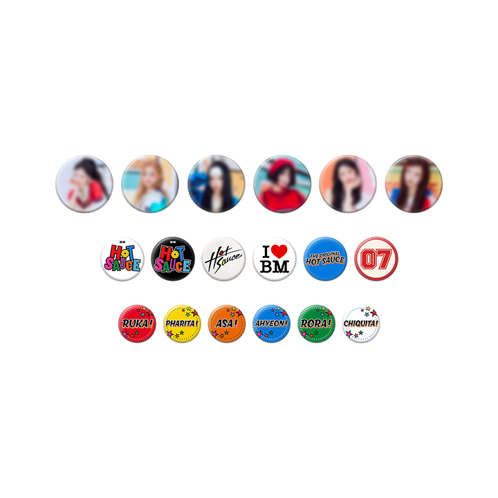 [HOTSAUCE] BABYMONSTER RANDOM PIN BUTTON SET