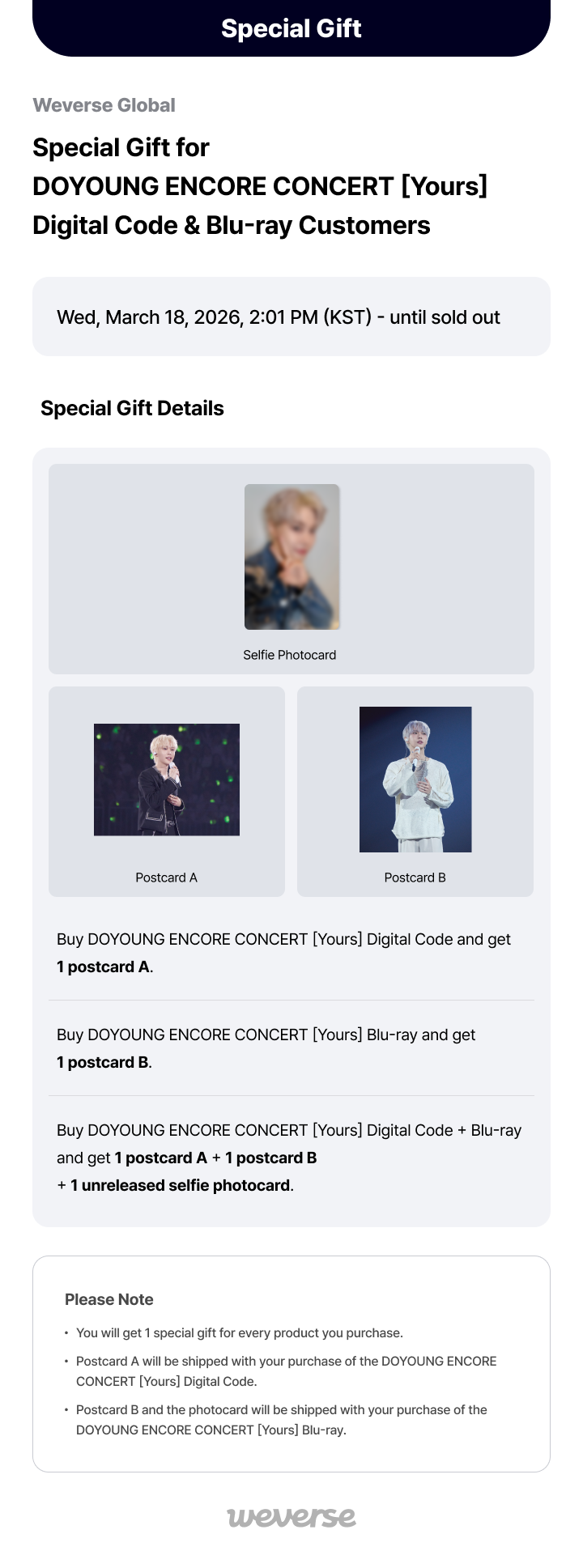 DOYOUNG ENCORE CONCERT [Yours] Blu-ray 0 detail