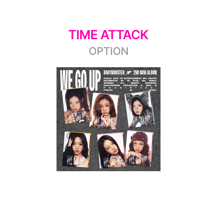 [TIME ATTACK] BABYMONSTER 2nd MINI ALBUM [WE GO UP] PATTERN Ver. OPTION