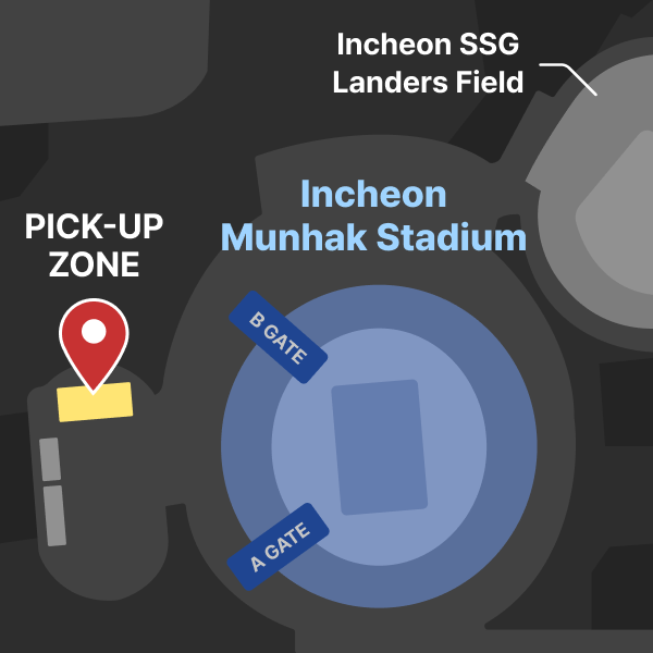 仁川文鶴競技場 ワールドカップ補助競技場内のアルバム会場受取ブース