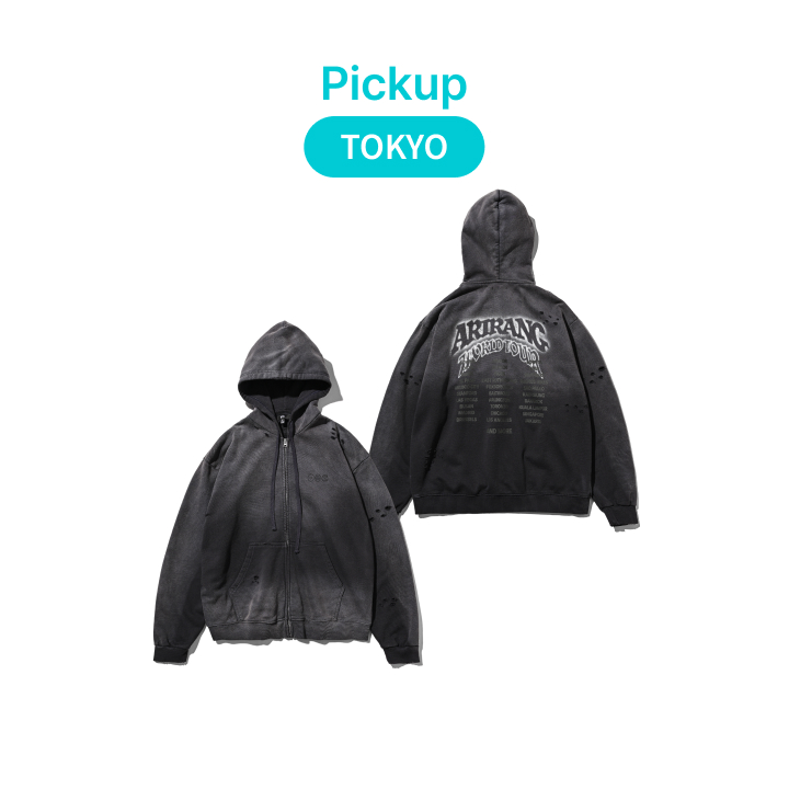 BTS | [TOKYO] Zip-up Hoodie (Charcoal) (JP Ver.)