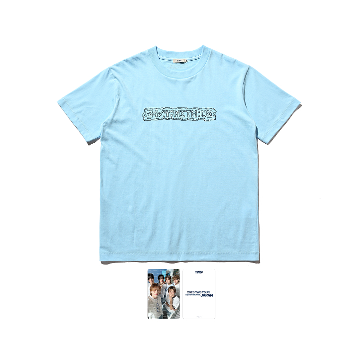[24/7:WITH:US IN JAPAN] S/S T-SHIRT (BLUE)