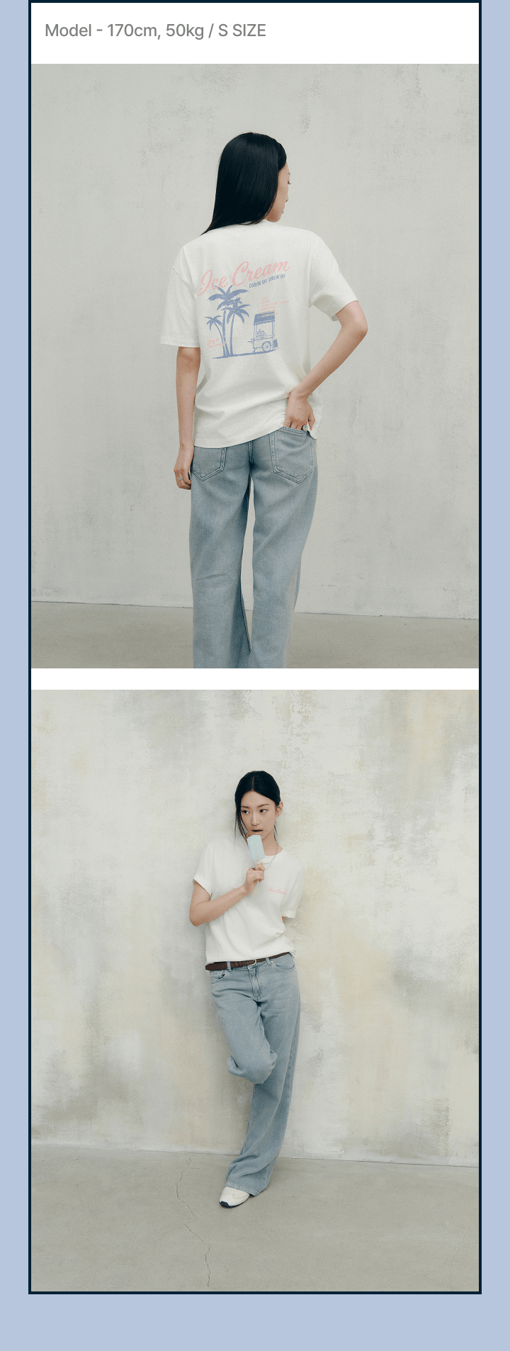 S/S T-Shirt (Ice) 2 detail