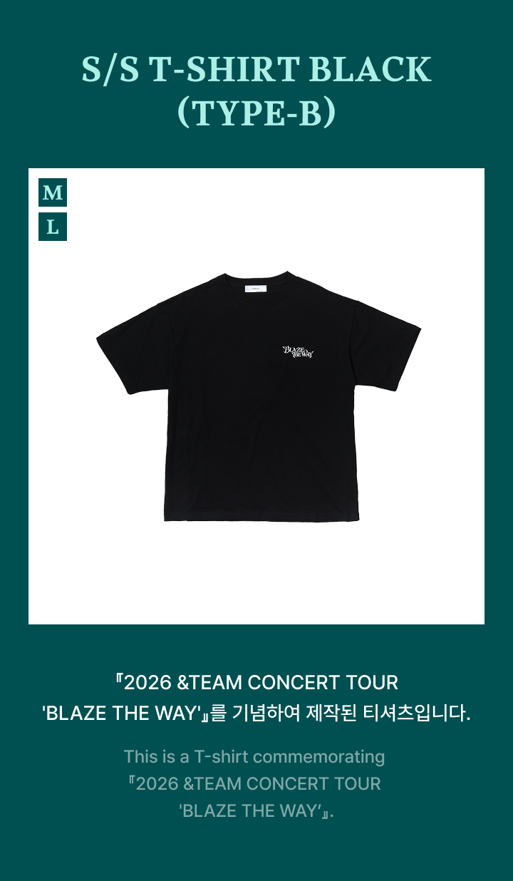 S/S T-SHIRT BLACK (TYPE-B) 1 detail