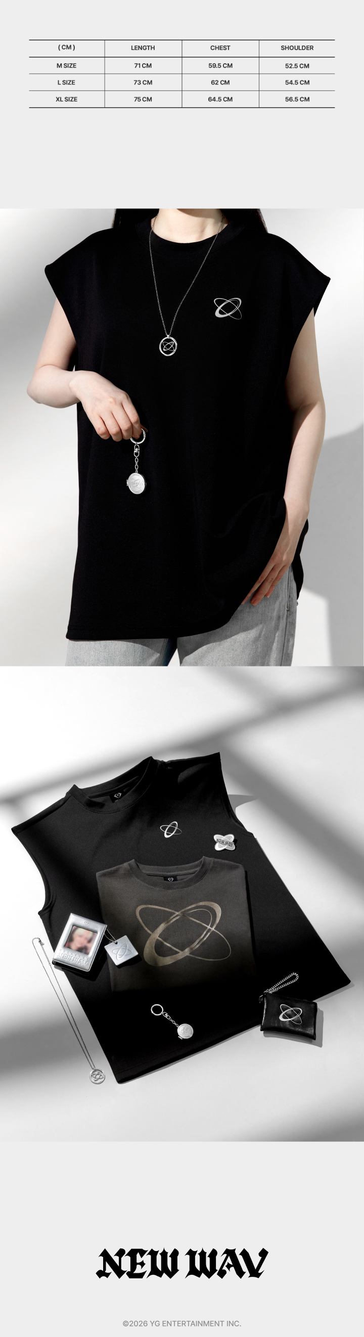 [NEWWAV] TREASURE SLEEVELESS TOP 2 detail