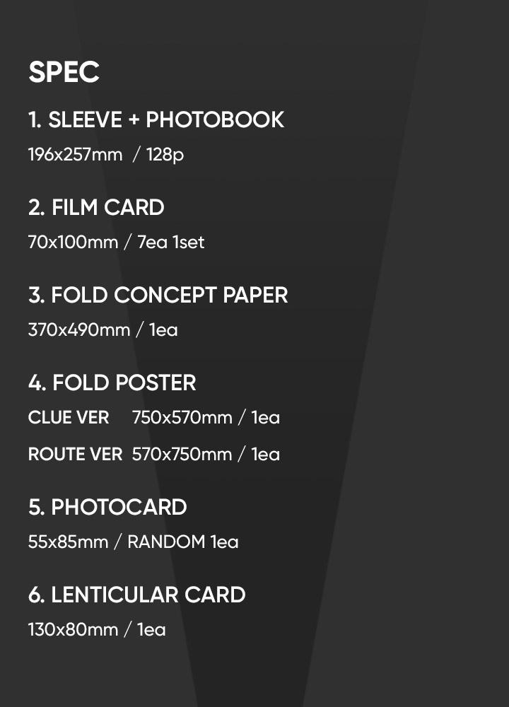 BTS MAP OF THE SOUL ON:E CONCEPT PHOTOBOOK ROUTE VER. 3 detail