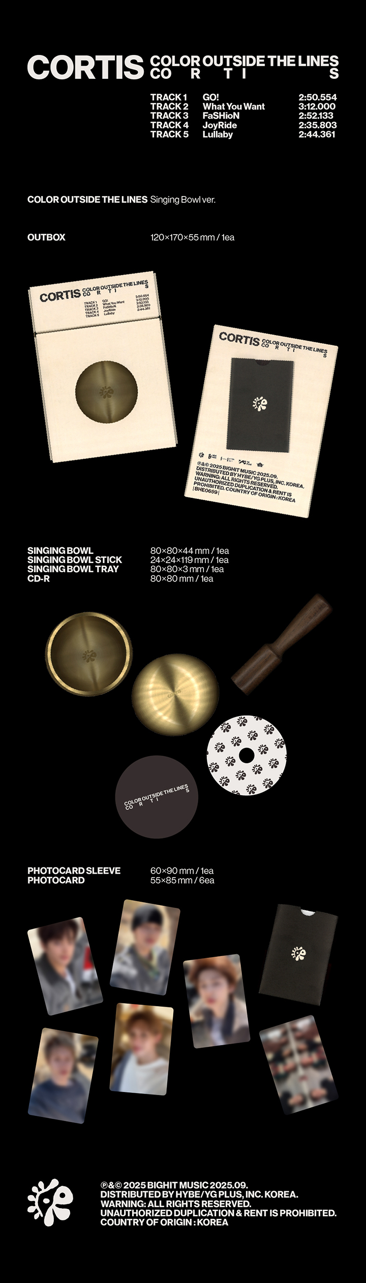K-pop EP With Pre-order Benefits CORTIS - COLOR OUTSIDE THE LINES
