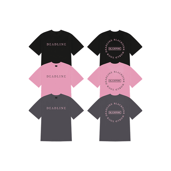 [DEADLINETOUR] BLACKPINK ROUND LOGO T-SHIRT
