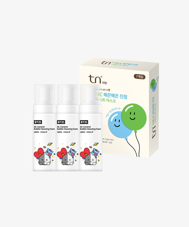 TN BT21 AC Bubble Cleansing Foam 3EA_0