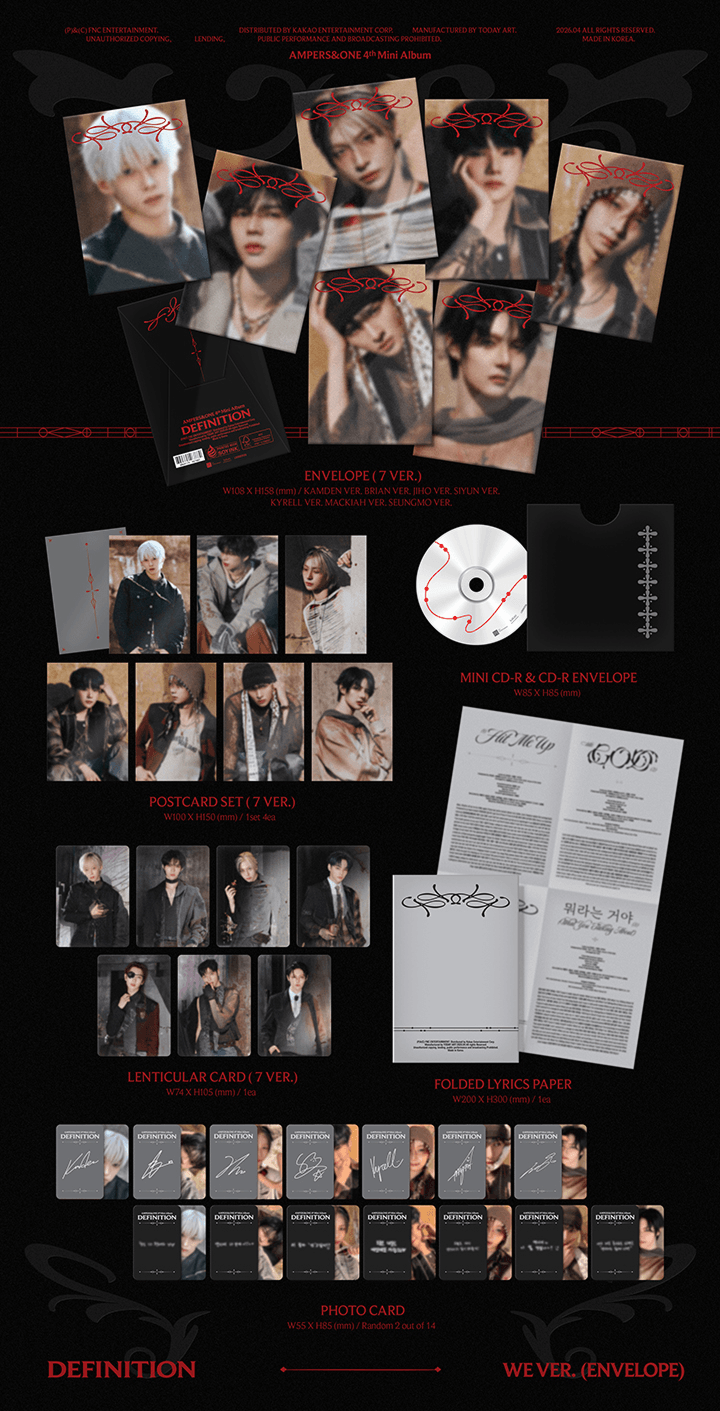 AMPERS&ONE | 4th Mini Album [DEFINITION] WE Ver. (Set)