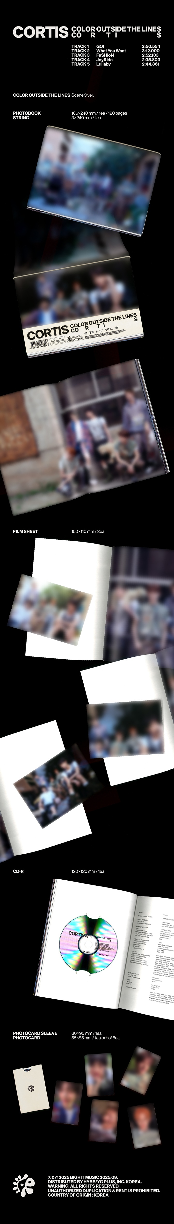 The 1st EP [COLOR OUTSIDE THE LINES] (Random) 3 detail