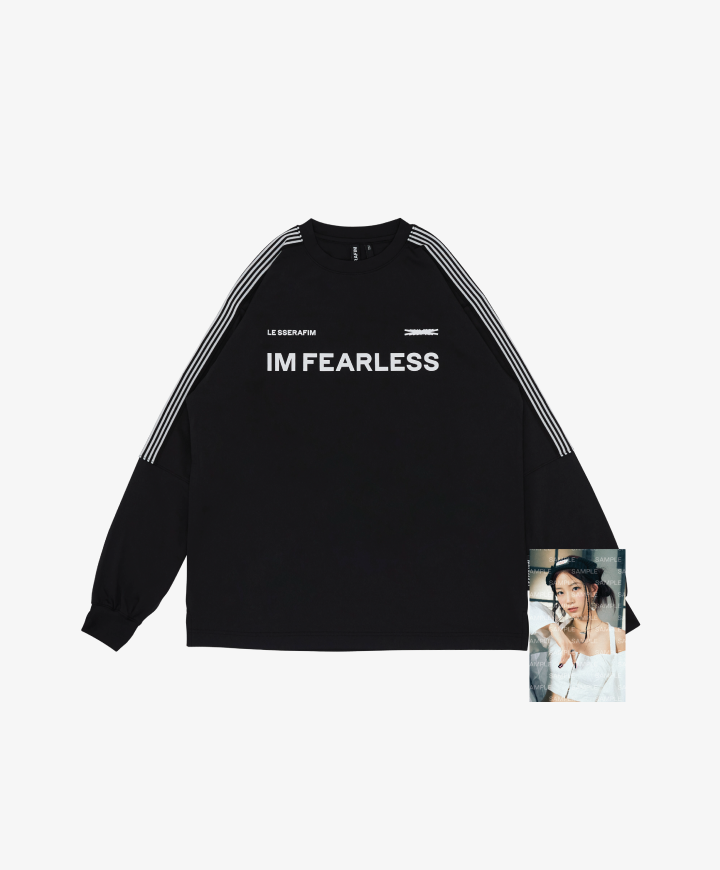 アイドル LE SSERAFIM JERSEY L/S T-SHIRT (Black) LE SSERAFIM | Jersey L/S T-Shirt (Black)