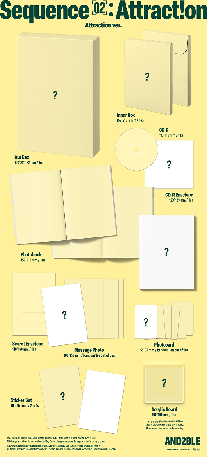 2nd Mini Album [Sequence 02: Attraction] Attraction ver. 1 detail