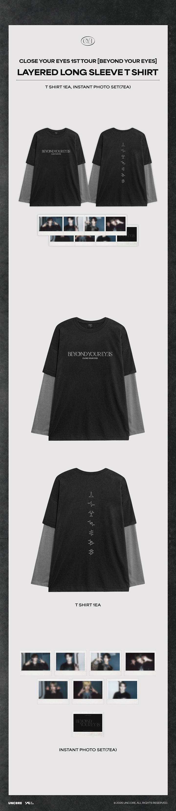 [BEYOND YOUR EYES] LAYERED LONG SLEEVE T SHIRT 1 detail