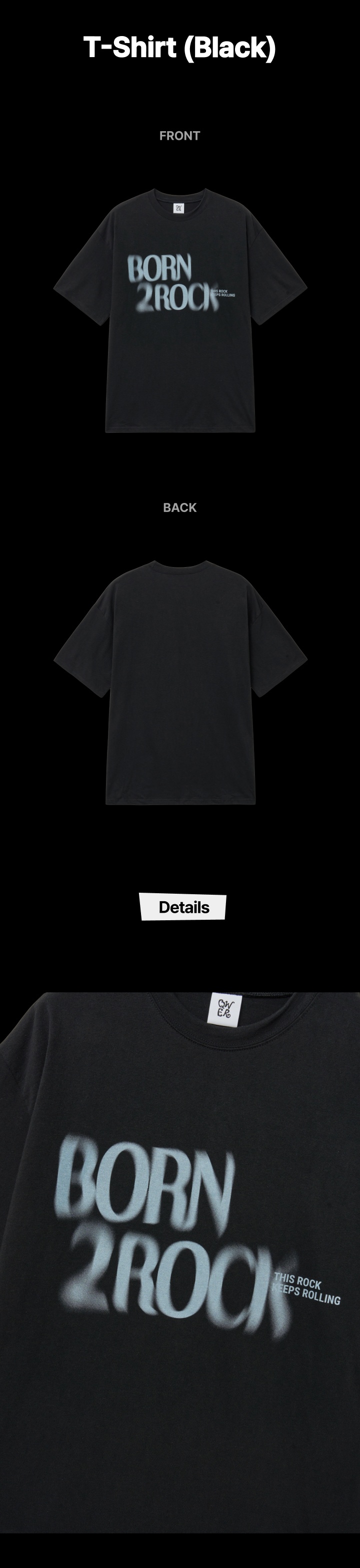 T-Shirt (Black) 2 detail