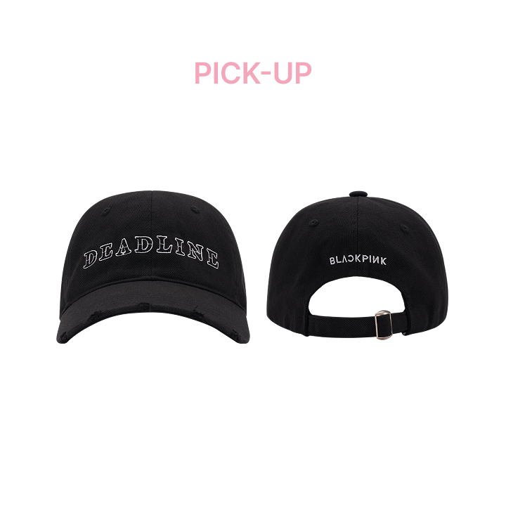 BLACKPINK DEADLINE ロゴ ボールキャップ② Blackpink World Tour Graphic Adjustable Black Baseball Hat