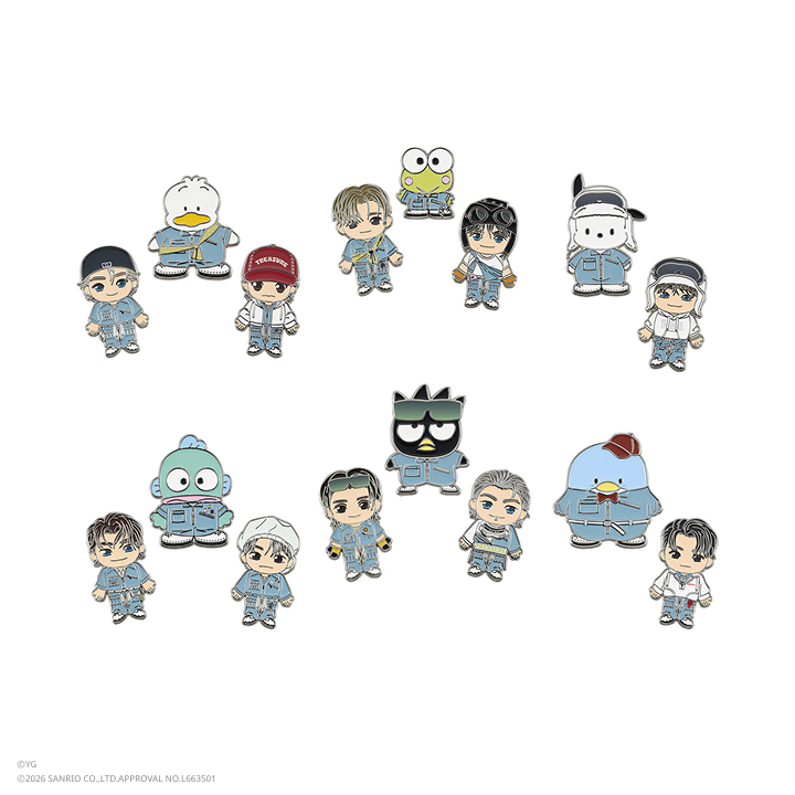 [TREASURE×HAPIDANBUI]ピンバッジ（ランダム全16種）