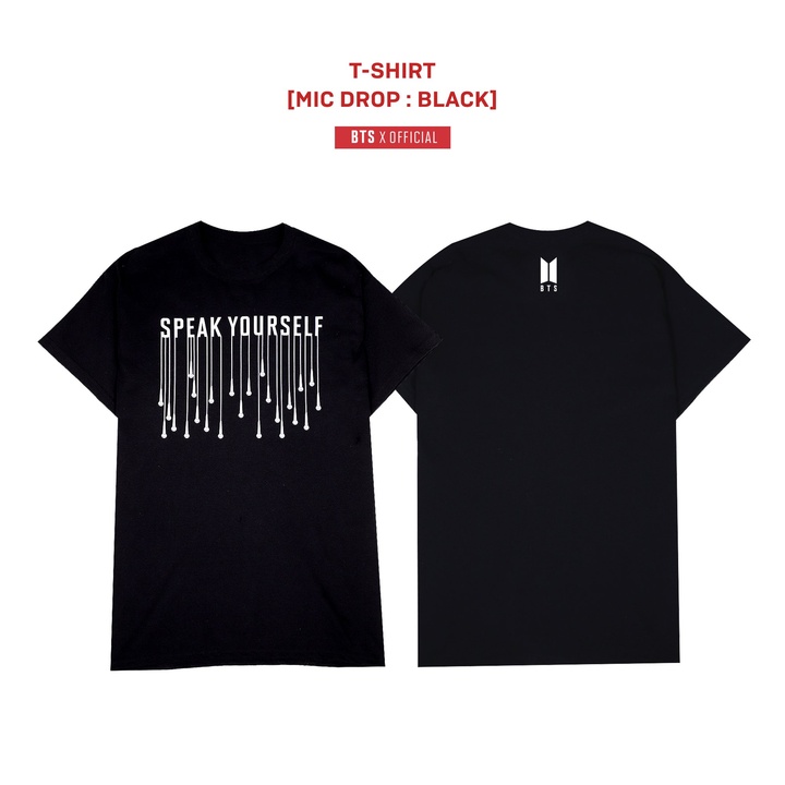 T-SHIRT [MIC DROP : BLACK] 0 detail