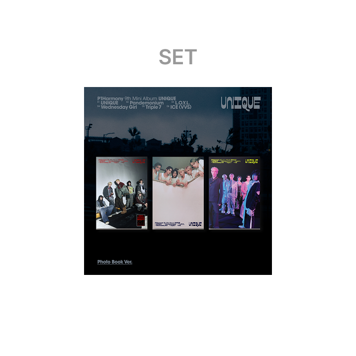 P1Harmony | 9th Mini Album [UNIQUE] (Photo Book Ver.) (Set)