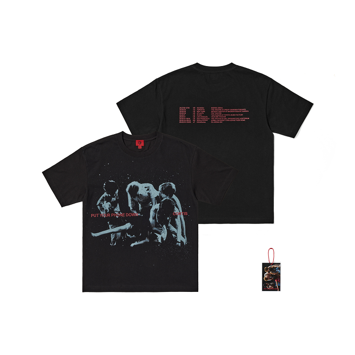 CORTIS ソウルコン　ツアー　グッズ　Tシャツ　Mサイズ ゴンホ　ゴノ CORTIS | TOUR Routing T-Shirt (Black)