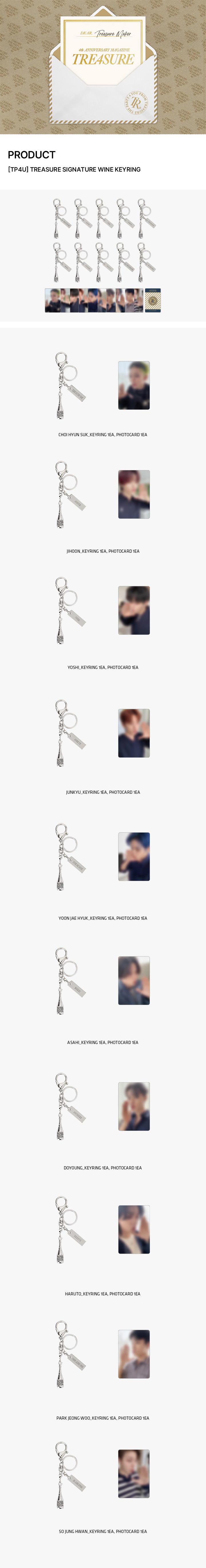 [TP4U] TREASURE SIGNATURE WINE KEYRING 0 detail