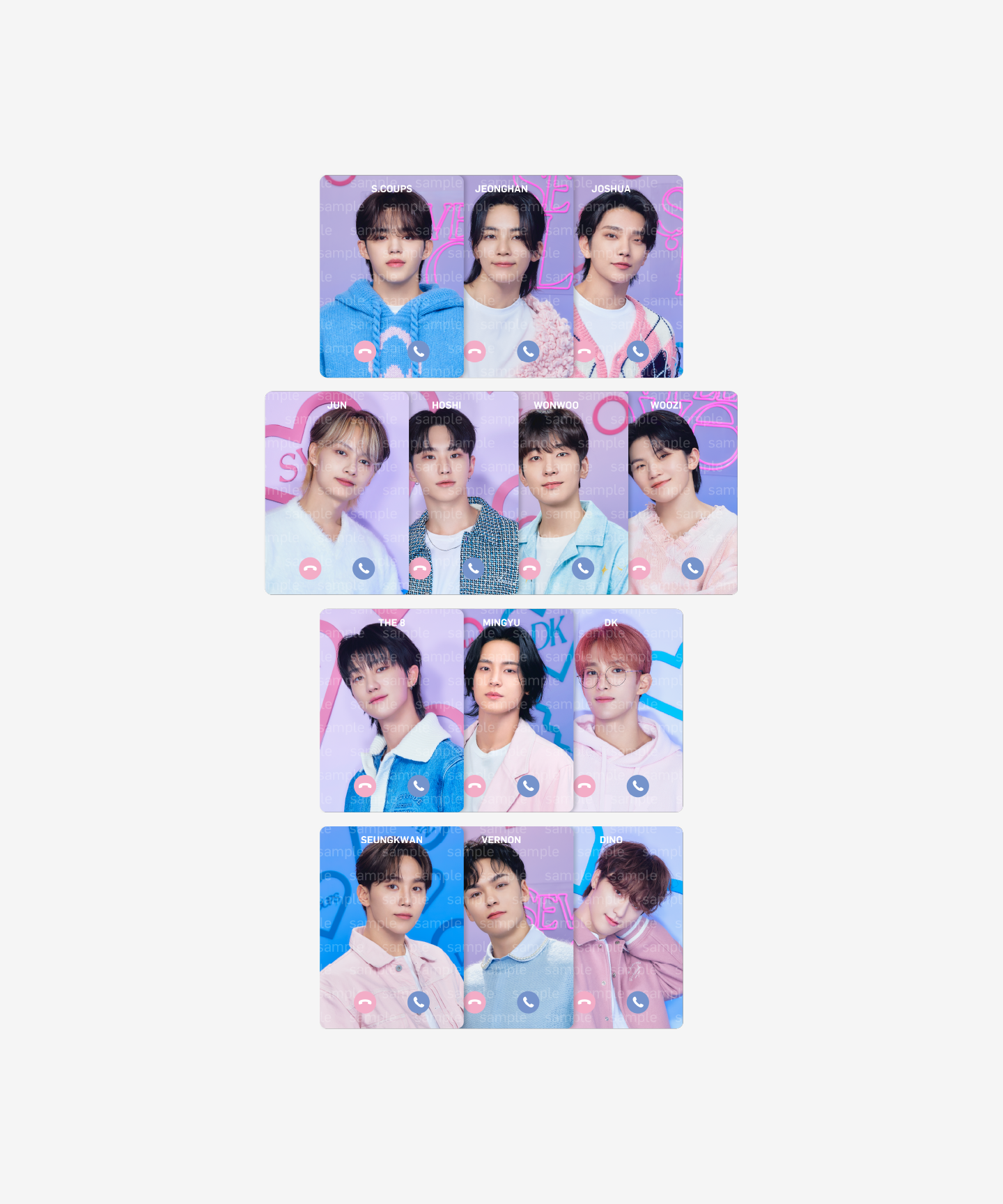 SEVENTEEN | [LOVE] MOSHI MOSHI CARD