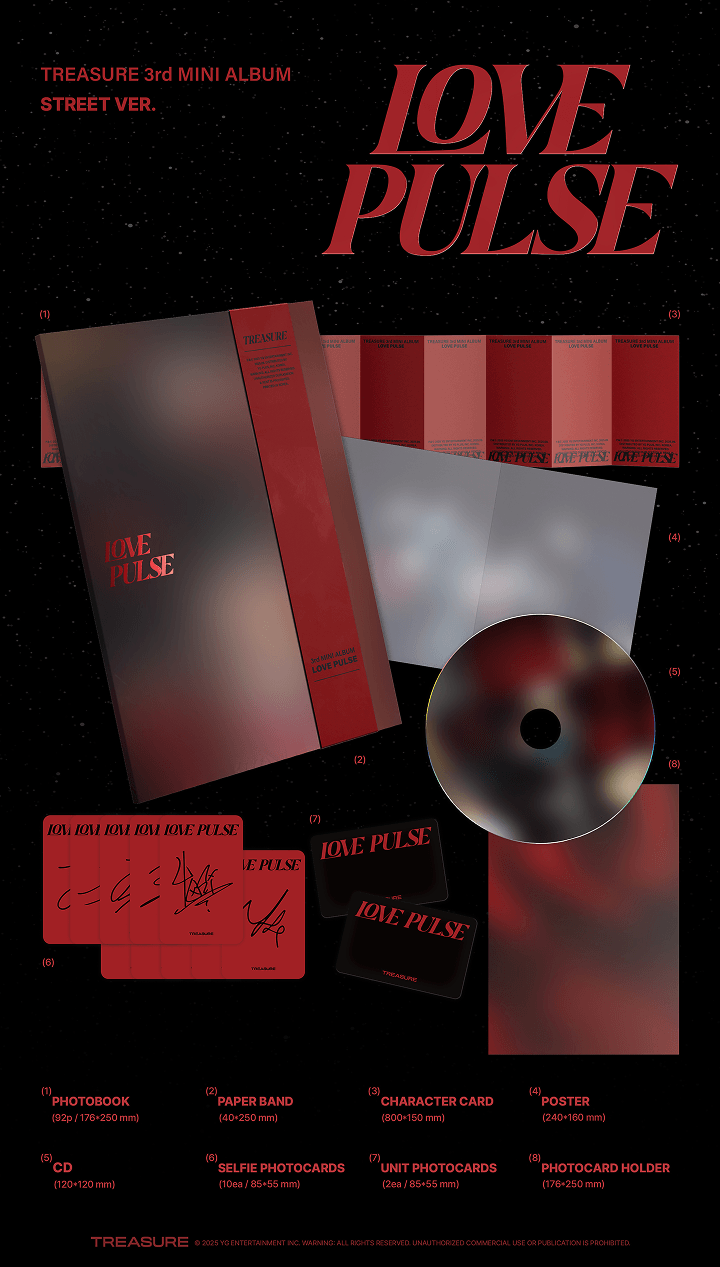 3rd MINI ALBUM [LOVE PULSE] METAL & STREET & ROCKCHIC VER. (Option) 1 detail