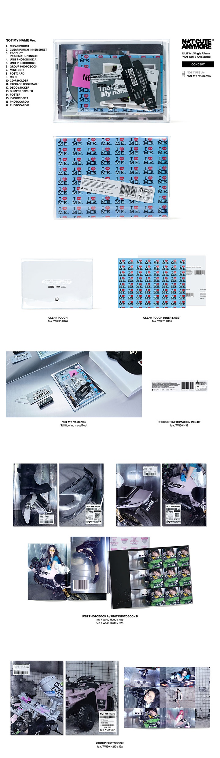 1st Single Album 'NOT CUTE ANYMORE' (Random) 1 detail