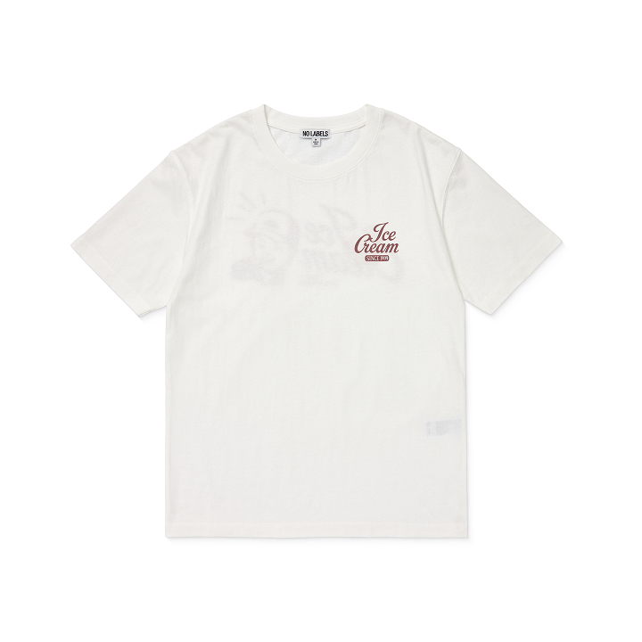 [NO LABELS: PART 02]S/S T-SHIRT (CREAM)
