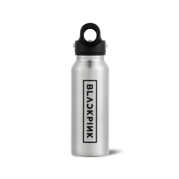 [OFFICIAL LOGO GOODS]REVOMAX（炭酸対応エコボトル）‐BLACKPINK LOGO‐（SILVER/12oz 355ml）