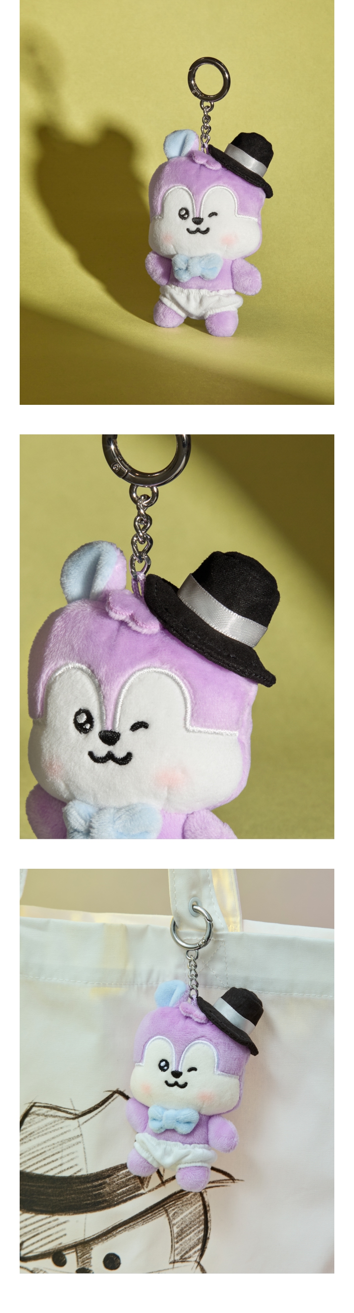 MANG Baby Born to Dance Small Doll Keychain (Fedora) 1 detail