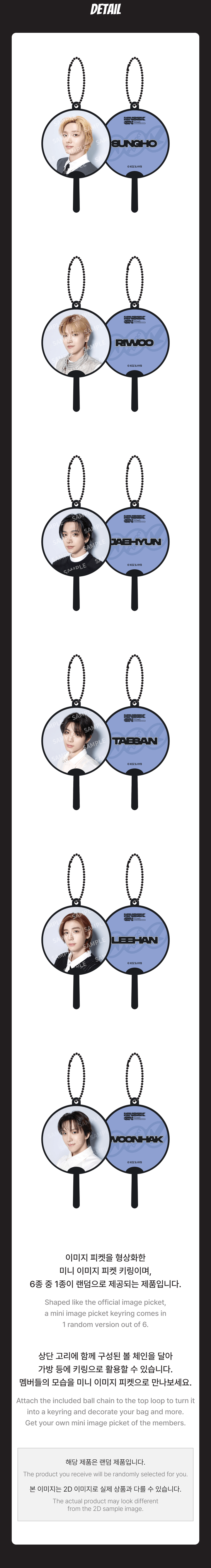 Lucky Draw (Mini Image Picket Keyring) 1 detail