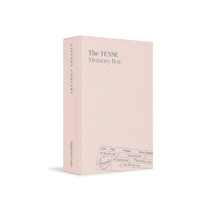 Girls' Generation | TAEYEON CONCERT The TENSE Memory Box Digital Code