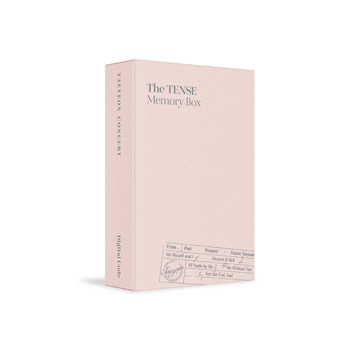 TAEYEON CONCERT The TENSE Memory Box Digital Code
