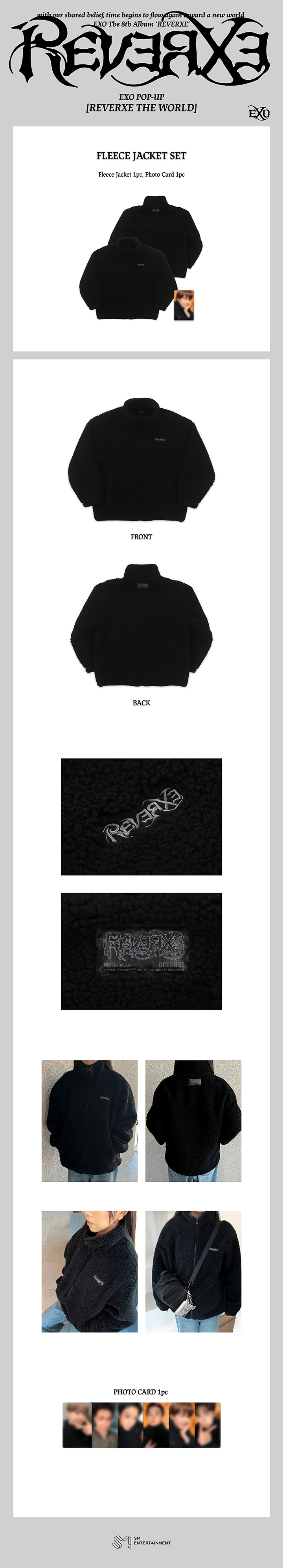EXO reverxe ポップアップ　MD グッズ　フリースジャケット EXO POP-UP [REVERXE THE WORLD] MD | SMTOWN OFFICIAL ONLINE STORE