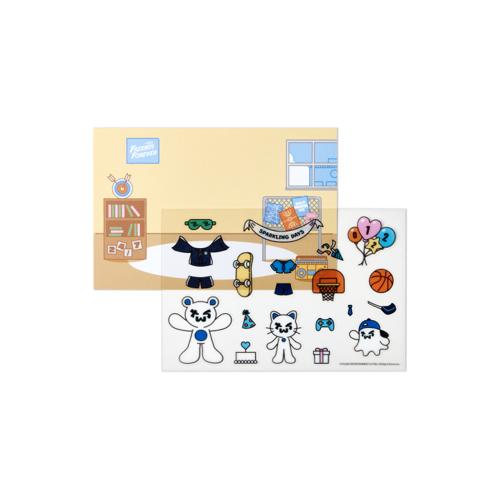 [SPARKLING DAYS : AZIT] STICKER & POSTCARD SET