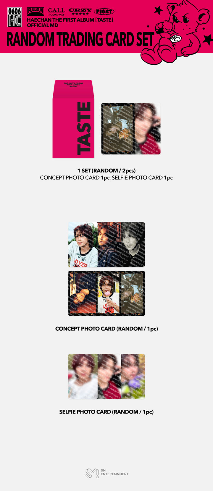 HAECHAN RANDOM TRADING CARD SET / 1st ALBUM [TASTE] | Buy at SOOJIB