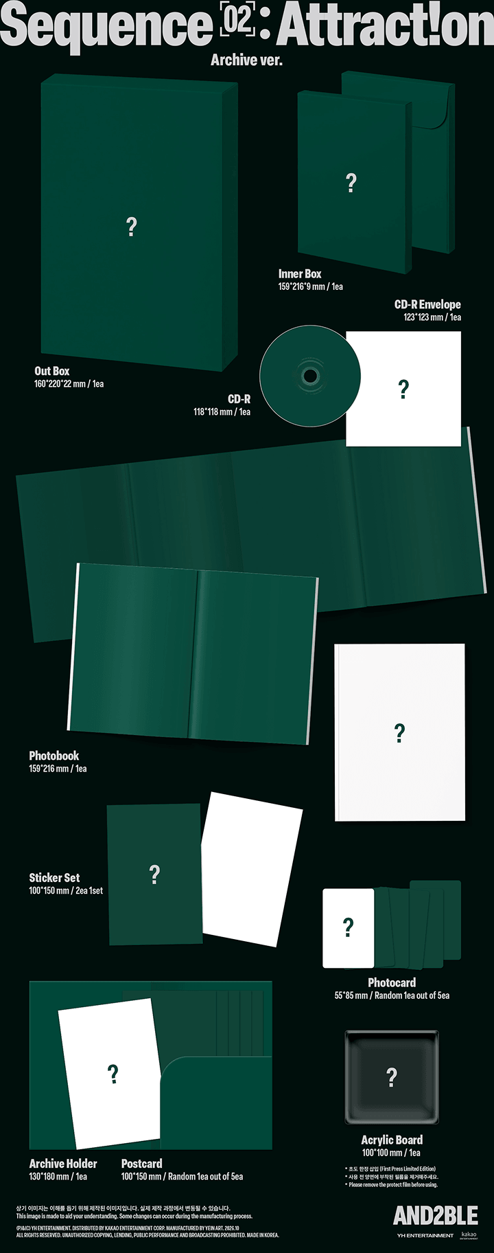 2nd Mini Album [Sequence 02: Attraction] Archive ver. 1 detail