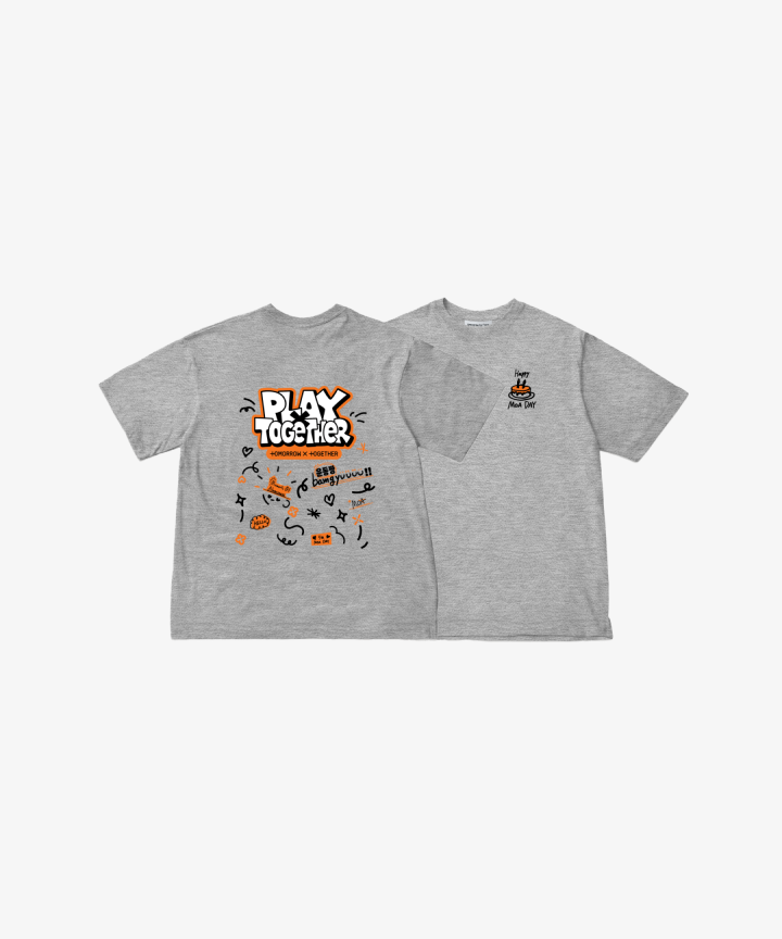 [BEOMGYU] OVERSIZED T-SHIRT (GREY)