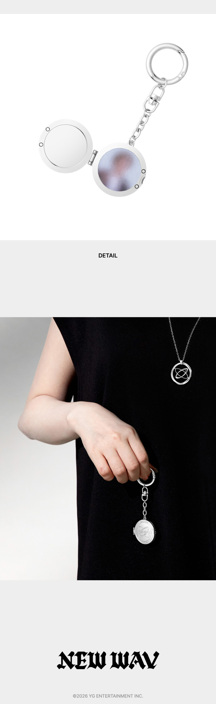 [NEWWAV] TREASURE METAL PENDANT KEYRING 3 detail