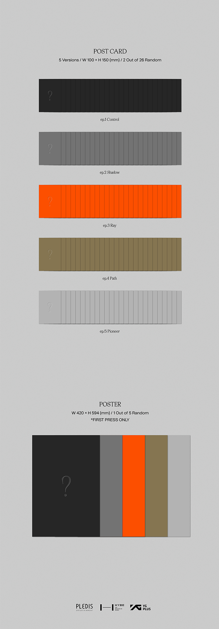 4th Album 'Face the Sun' (Random) 1 detail
